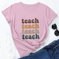 thumbnail image 1 of Wiyuqeen Teacher Shirts for Women Elementary Letter Printed Graphic Tees Casual Comfy Crew Neck Blouses Tshirts Loose Summer Soft Short Sleeve Tops Prime, 1 of 7