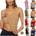 thumbnail image 1 of Wiyuqeen Women Tank Tops with Built in Bra Padded Summer Sleeveless Spaghetti Strap Racerback Camis Workout Yoga Camisole Top Blue XXL, 1 of 5