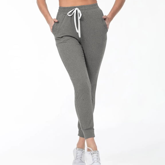 Wiyuqeen Women's Drawstring Joggers Pants Lightweight Athletic Sweatpants with Pockets Running Workout Trousers Casual Tapered Pants