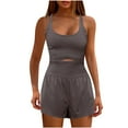 thumbnail image 1 of Wiyuqeen Women's Hollow Out Workout Rompers Spaghetti Strap Sleeveless Overalls Jumpsuits Shorts One Piece Outfits Running Exercise Gym Yoga Clothes, 1 of 5