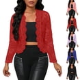 thumbnail image 1 of Wiyuqeen Women's Lace Cardigan Open Front Lace Shrug Elegant Sheer Floral Cropped Bolero Cardigans Long Sleeve Lightweight Wedding Shrug, 1 of 4