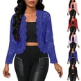 thumbnail image 1 of Wiyuqeen Women's Lace Cardigan Open Front Lace Shrug Elegant Sheer Floral Cropped Bolero Cardigans Long Sleeve Lightweight Wedding Shrug, 1 of 4