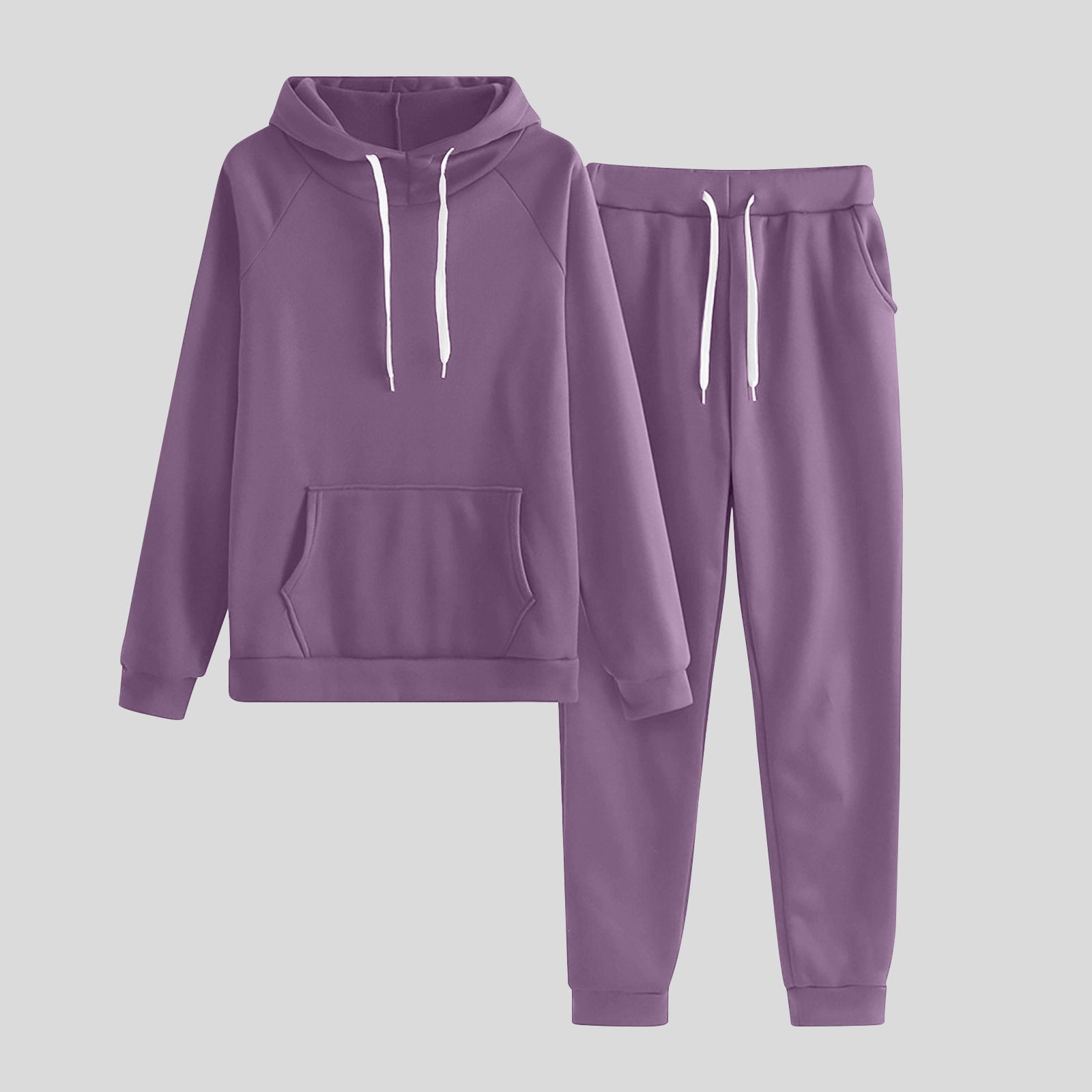 Tracksuit Drawstring Wiyuqeen Women's Loose Tracksuits Drawstring Pullover Tops and Joggers ...
