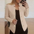 thumbnail image 1 of Wiyuqeen Women's Open Front Office Work Business Casual Lightweight Summer Crop Suit Blazer Long Sleeve Solid Blazer Coats, 1 of 10