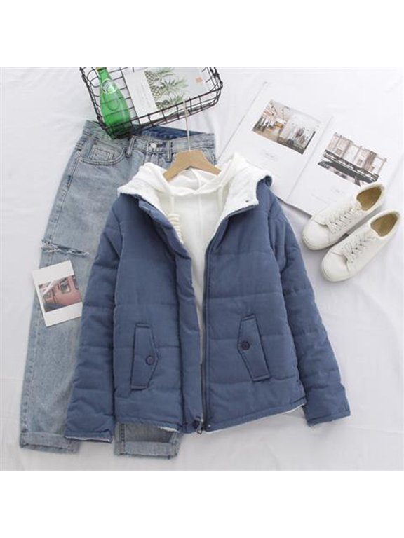 Women's Quilted Pullover Puffer Jacket Oversized Fleece Lined Hooded Down Jackets Lightweight Warm Packable Padded Coats Winter Parkas Outwear