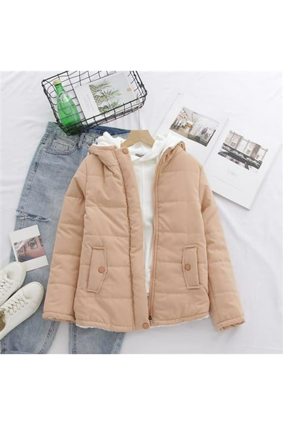 Women's Quilted Pullover Puffer Jacket Oversized Fleece Lined Hooded Down Jackets Lightweight Warm Packable Padded Coats Winter Parkas Outwear