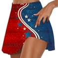 thumbnail image 1 of Wiyuqeen Women's USA Flag Running Skirt High Waist Red White Blue Golf Skort Lightweight Mini Tennis Skirts 4th of July Athletic Skort, 1 of 5