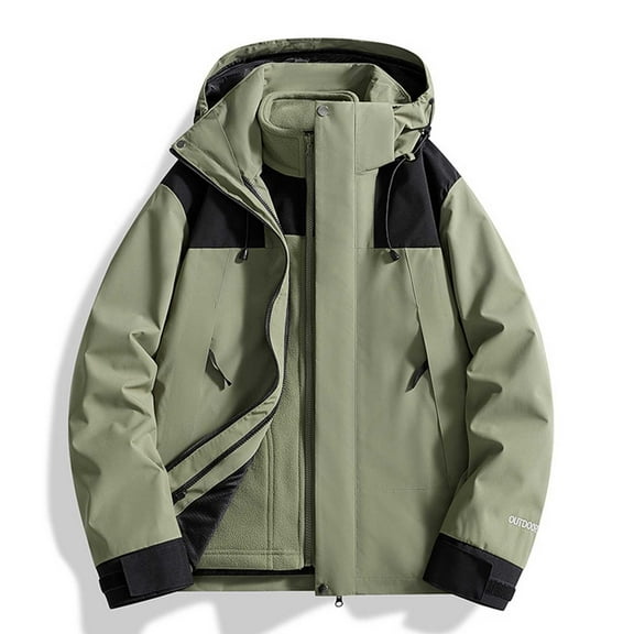 Wiyuqeen Women's Waterproof Rain Jacket with Hood Two-in-One Lightweight Outdoors Raincoat Soft Trendy Color Block Hiking Jackets with Pockets