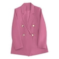 thumbnail image 1 of Wiyuqeen Womens Casual Oversized Blazers Elegant Double Breasted Suit Coats Dressy Business Jackets Formal Lapel Long Sleeve Blazer Jackets Ladies Gifts, 1 of 7
