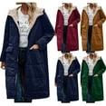 thumbnail image 1 of Wiyuqeen Womens Long Puffer Coat Oversized Reversible Fleece Jackets Winter Warm Outerwear Sherpa Fleece Lined Long Jackets, 1 of 7