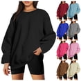 thumbnail image 1 of Wiyuqeen Womens Oversized Crew Neck Sweatshirts Loose Drop Shoulder Long Sleeve Pullovers Tops Dressy Casual Plain Fall Clothes, 1 of 6
