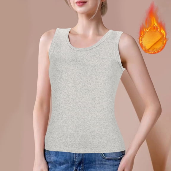 Wiyuqeen Womens Tank Tops Sleeveless Camisoles Crew Neck Solid Color Camis Yoga Slim Fit Tanks Plus Size Summer Stretchy Tanks