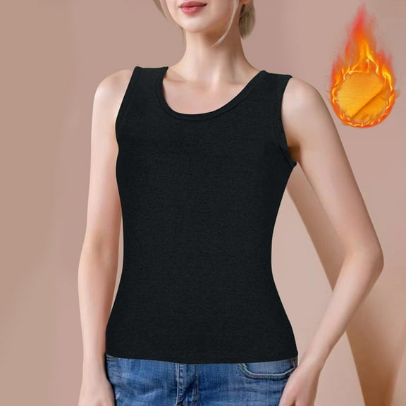 Wiyuqeen Womens Tank Tops Sleeveless Camisoles Crew Neck Solid Color Camis Yoga Slim Fit Tanks Plus Size Summer Stretchy Tanks