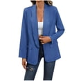 thumbnail image 1 of Wiyuqeen Work Office Jackets for Women Long Sleeve Formal Coats Dressy Casual Open Front Blazers Fashion Professional Workwear with Pockets, 1 of 8