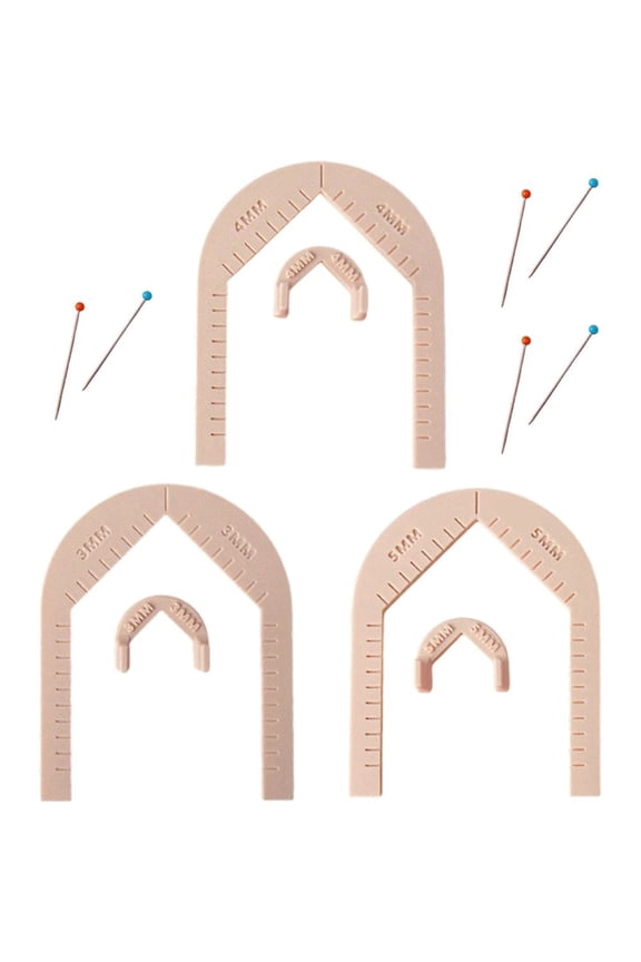 1Set Soft Ceramic Earrings Pendant Perforated Auxiliary Bracket with Scale Earring Hole Drill Guide Tool for DIY Earrings