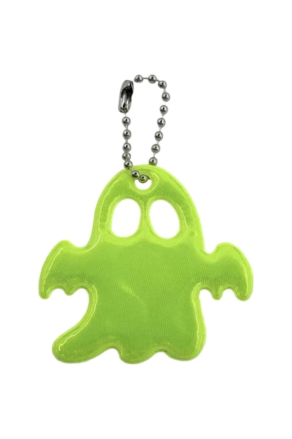 50PCS Ghost Reflective Pendant Keychains Outdoor Night Safety Reflective Backpack Pendants Fashion Key Rings