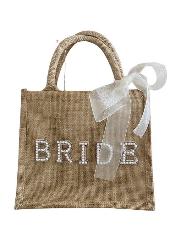 Bride Honeymoon Tote Bag Bridal Beach Bag for Bride To Be Gift Hen Wedding Decoration Bachelorette Party Supplies