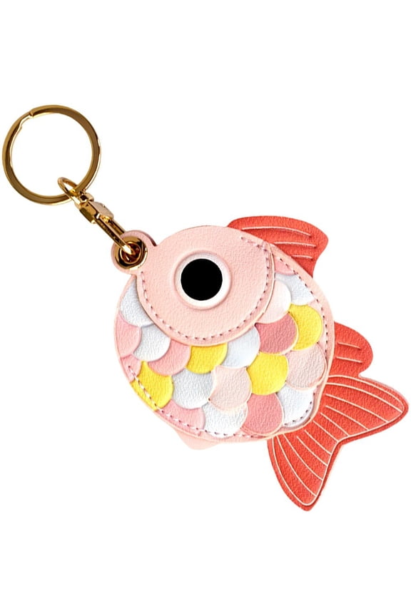 Cartoon Keychain, Cute Little Fish Keyring, Fish Key Ring, Car Key Chain, Coin Purse Keychain Access Card Leather Case Cute Charm