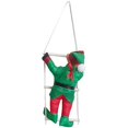 thumbnail image 1 of Wiywef Elf Climbing Rope Ladder Christmas Ornament, Plush Gnome Tree Pendant, 1 of 7