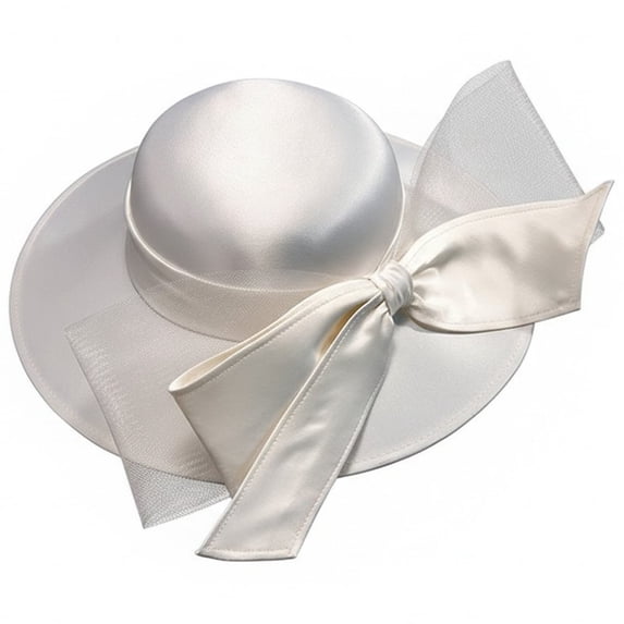 Wiywef French Style Fascinator with Bow Women's Bowler Hat Elegant Bridal Cap for Halloween Wedding Formal Events Head Accessory