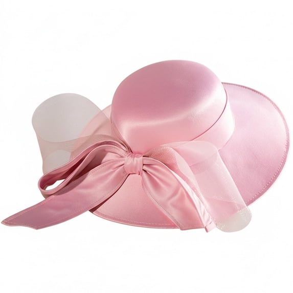 Wiywef French Style Fascinator with Bow Women's Bowler Hat Elegant Bridal Cap for Halloween Wedding Formal Events Head Accessory