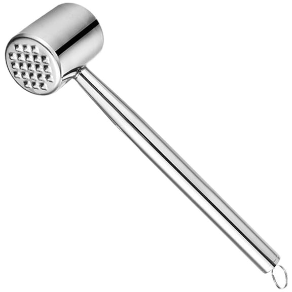 Wiywef Meat Hammer Household Stainless Steel Meat Beat Hammer Tenderizer Making Beef Chicken Meat Mallet Tool for Kitchen
