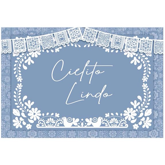 Wiywef Mexican Style Floral Themed Backdrop Shower Party Decoration Photography Background Photo Banner Props Supplies