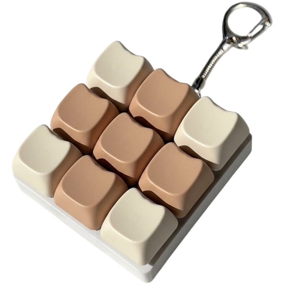 Wiywef Mini Colorful Fidget Keyboard, 1pc Keyboard Fidget Toys Fidget Clicker for Adults to Relieve Stress Anxiety Decompression Keyboard