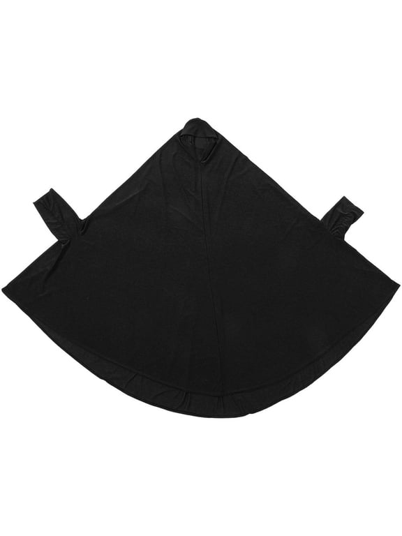 Muslim Abayas with Sleeve Women Hijab Long Shawl Solid Color Full Cover Khimar Prayer Headscarf Prayer Clothing for Lady