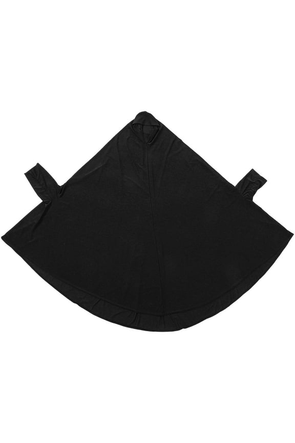 Muslim Abayas with Sleeve Women Hijab Long Shawl Solid Color Full Cover Khimar Prayer Headscarf Prayer Clothing for Lady