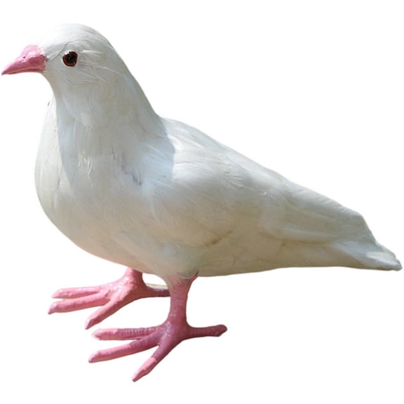 Wiywef Pigeon Statue Animal Figurine Simulation Pigeon Figurine Artwork Dove Sculpture For Party Landscape Hallway Yard Balcony