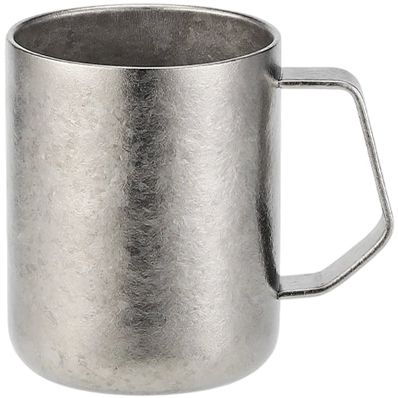 Wiywef Pure Titanium Coffee Mug with Handle, Lightweight Travel Cup for Outdoor Camping Daily Use