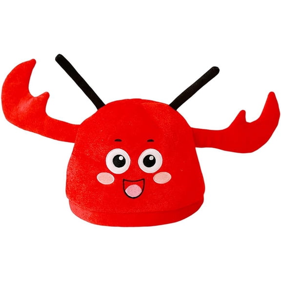 Wiywef Red Lobster Crab Funny Hat Animal Themed stume Cap for Party