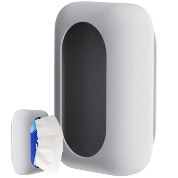 Wiywef Reusable Tissue Dispenser, Suction Cup Napkin Storage Box, Household Silicone Suction Cup Tissue Box, Silicone Suction Cup Rectangle Tissue Box, Silicone Suction Cup Tissue Box