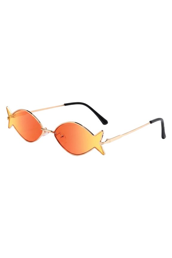 Stylish Fish Shape Sunglasses For Women Hawaiian Party Beach Sunglasses Uv Protected Fashion Shades Party Eyewear