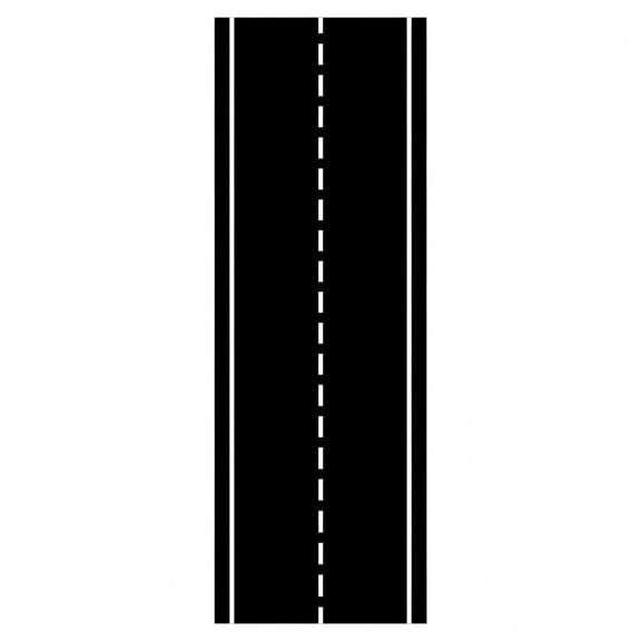 Wiywef Track Runner Rug, Non-Skid Washable Black White Road Racing Carpet, 16 x 47 in, 1 Pack
