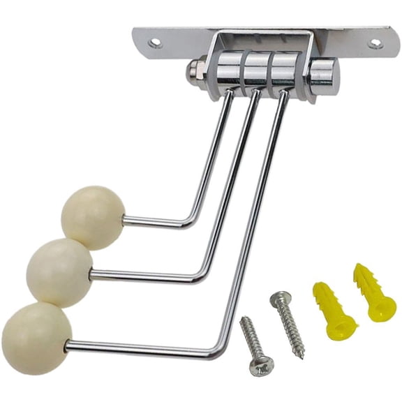 Wiywef Wall Mounted Coat Rack, Rotating Wooden Bead Coat Hook with Swing Arm for Hanging Clothes Towels Handbags, for Home Kitchen Office