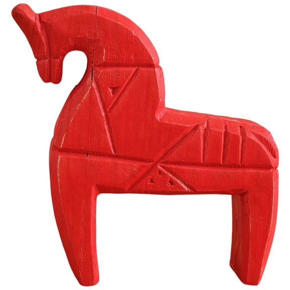 Wiywef Wooden Horse Ornament, Carved Horse Table Decoration Home Horse Artwork Decor For Living Room Office Indoor
