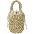 thumbnail image 1 of Wiywef Woven Women Handbag Female Straw Mesh Bag Summer Beach Bags Handmade Bucket Net Bag Rattan Knitte -handle Tote, 1 of 7