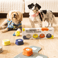 thumbnail image 1 of Wiz Basics Dog Buttons for Communication Starter Pack Recordable Dog Talking Buttons Set Dog Training Speaking Buttons Dog Clicker with Mat & Stickers (4 Packs-Rubber Mat), 1 of 7