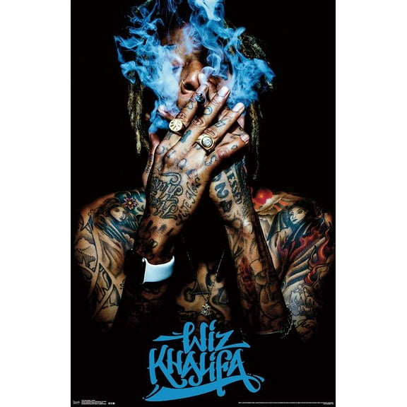 Wiz Khalifa Smoke Poster 12x18inch (30x46cm) poster, perfect for any room! Frameless art Wall Art Gift