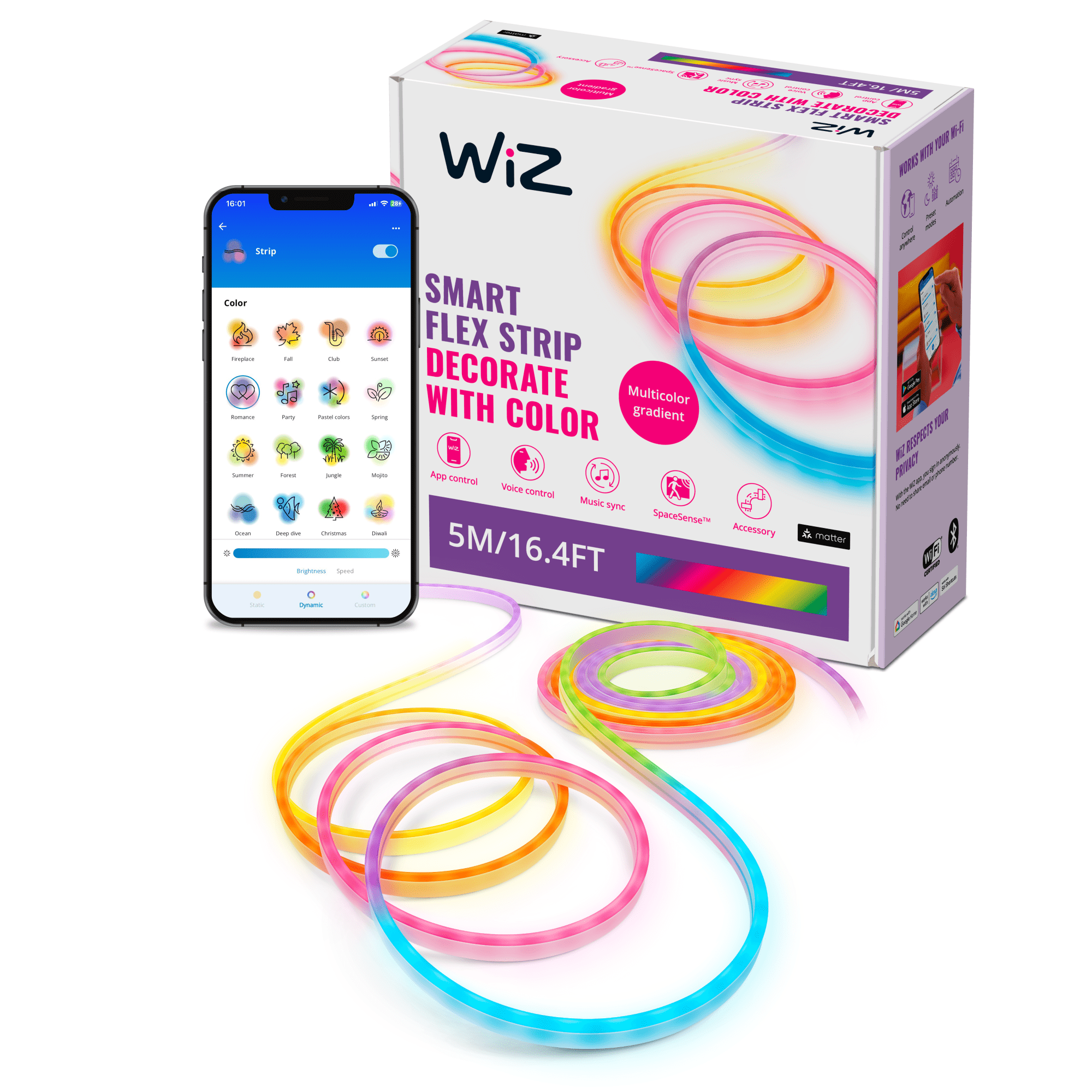 Wiz Neon Flex LED Light Strip 5m(16.4ft)