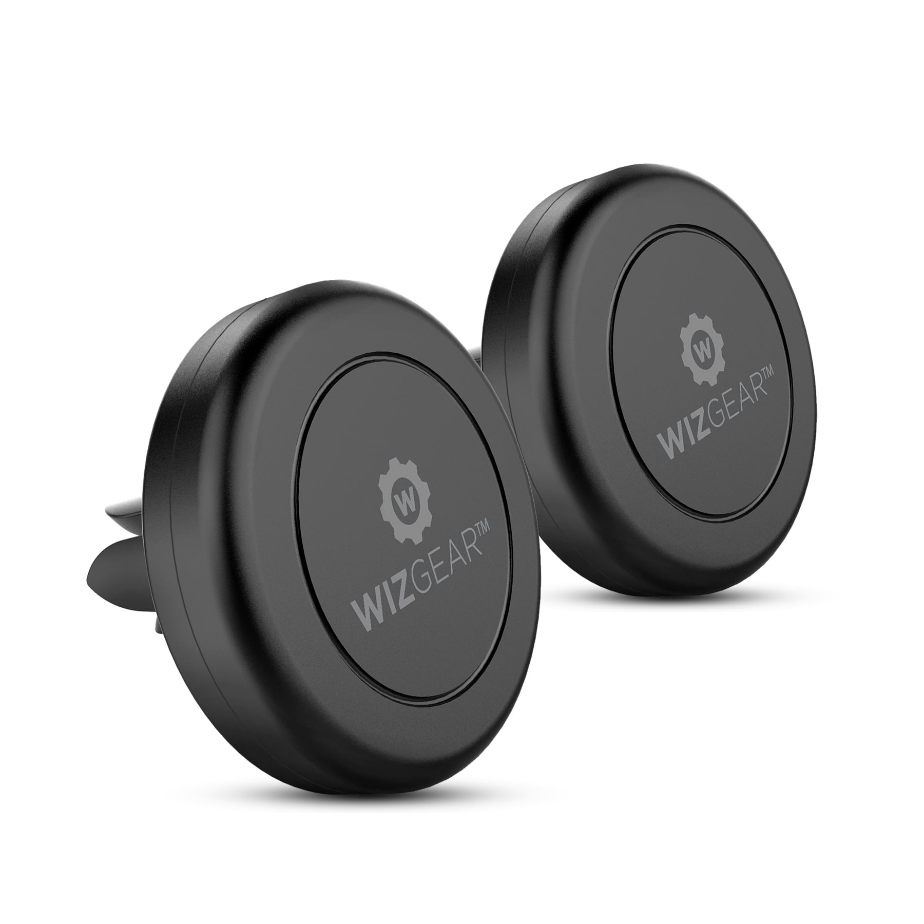 WizGear NEW 2 PACK Universal Air Vent Magnetic Car Mount Holder, for Cell  Phones and Mini Tablets with Fast Swift-SnapTM Technology - with 4 Metal