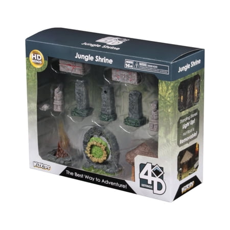 WizKids 4D Settings: Jungle Shrine Pre-Painted Miniatures