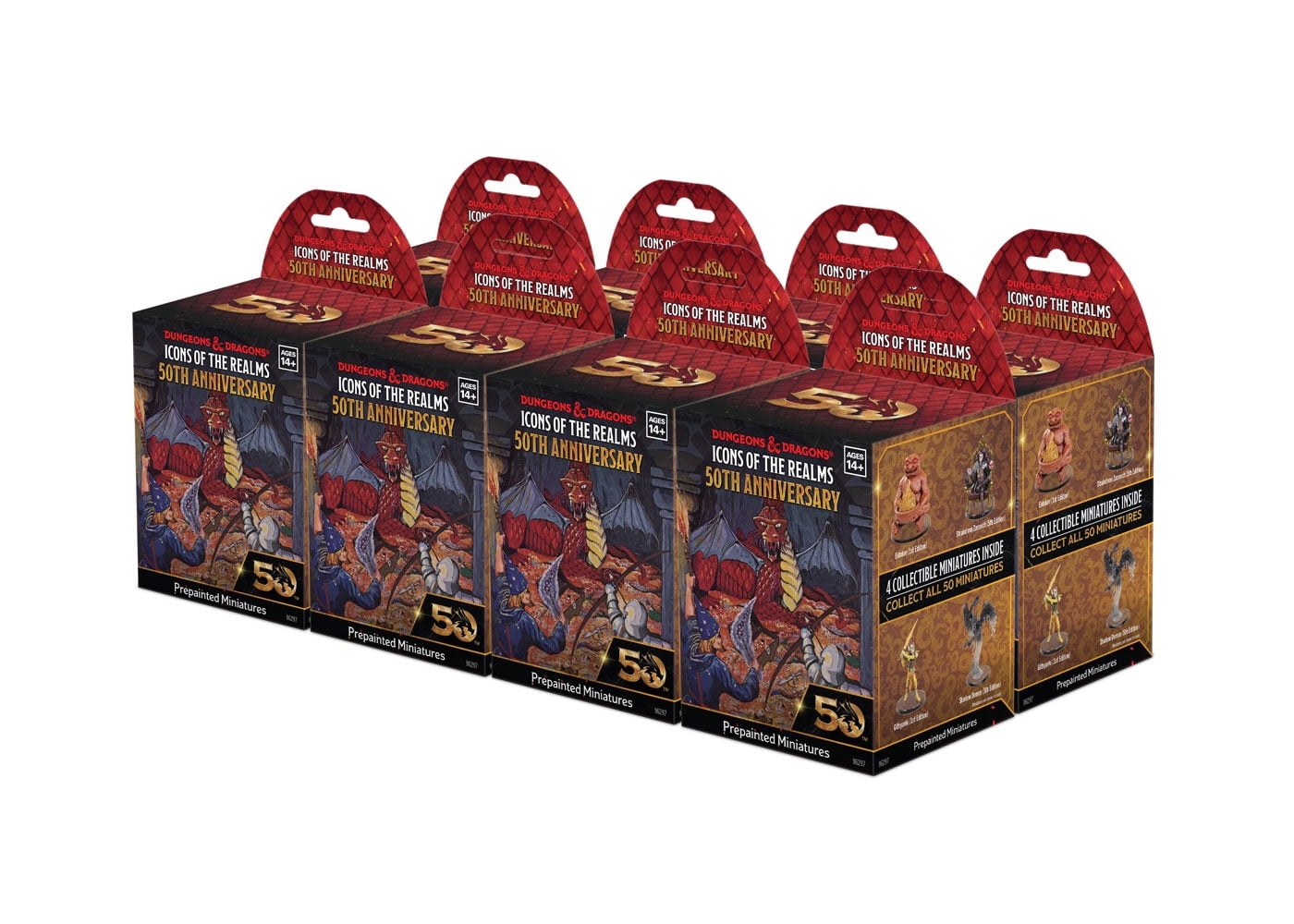 wizkids booster box 50th Anniversary Brick New D&D Icons of the Realms: