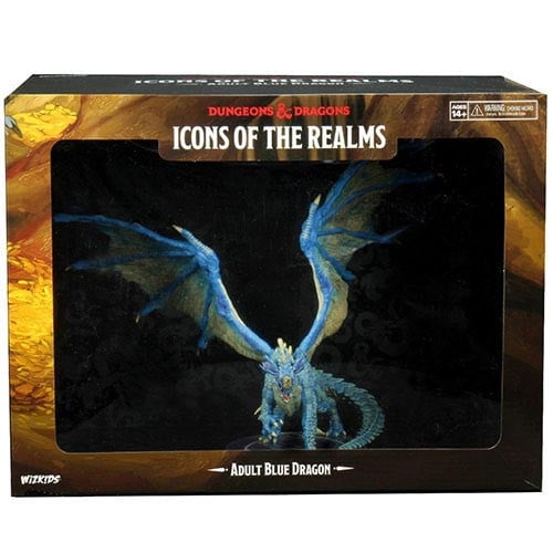 Detailed Blue Dragon Fantasy RPG Figure