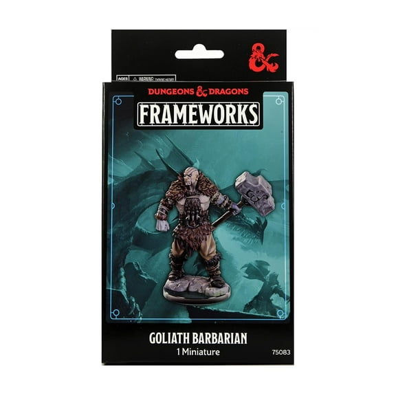 WizKids D&D Frameworks: Goliath Barbarian Male - Unpainted and Unassembled