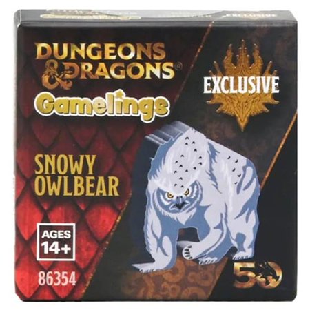 WizKids WZK86354 D&D Gamelings Snowy Owlbear Miniature