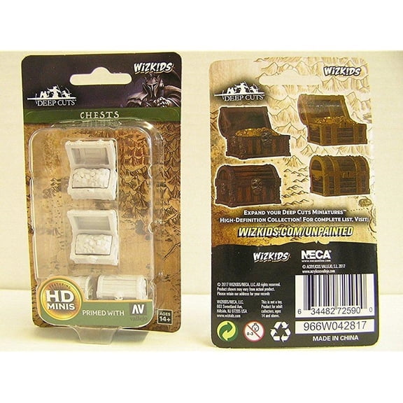 WizKids: Deep Cuts Unpainted Miniatures: Chests