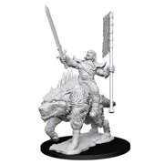WizKids WZK73547 Pathfinder Deep Cuts - Orc on Dire Wolf W7 - Figures